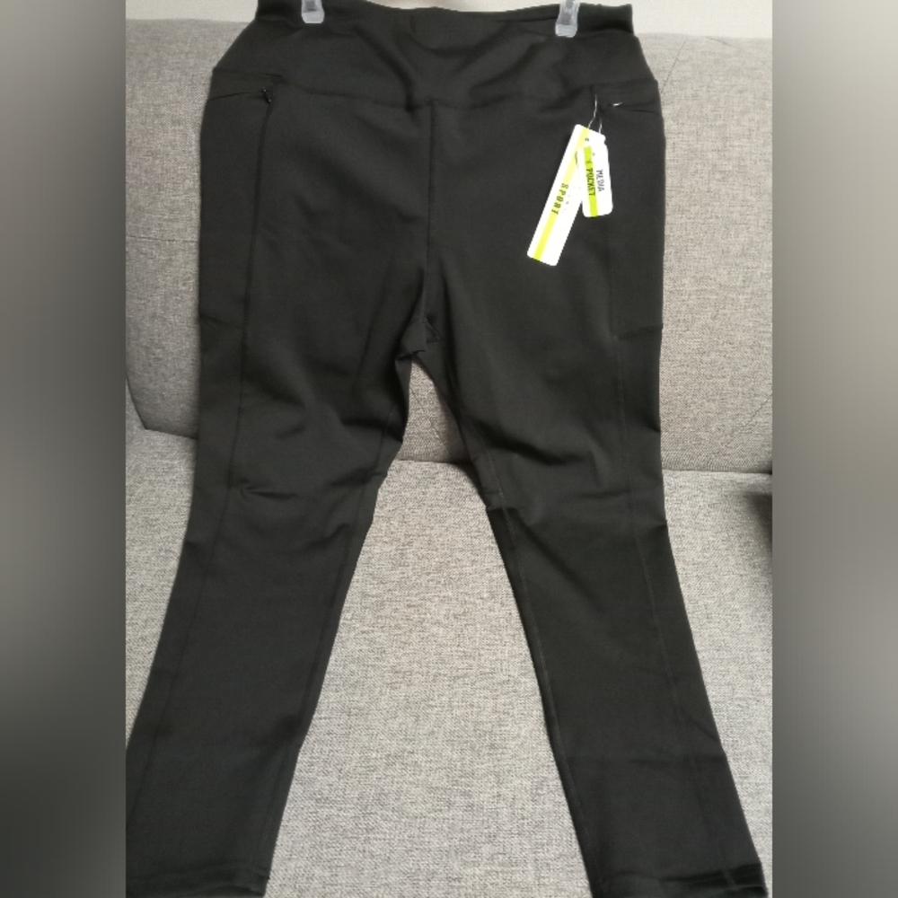NEW ✨ Nicole Miller sports women's high -waisted leggings, size XL color black
